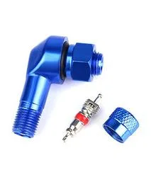 TV25al 8.3mm Aluminum Metal 90 Degree Angle Car Motorcycle Electric Vehicle Bicycle Tube Tube Color Tire Valve