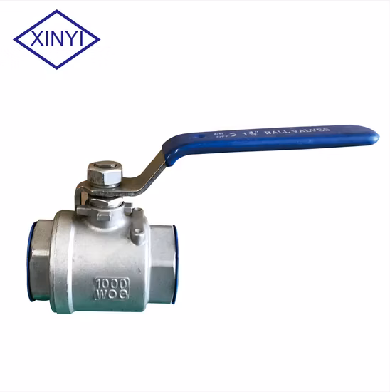 SS304 Body Pn10/16/25 2PC Manual Ball Valve Handle Extension for Water and Gas Dyeing Machine